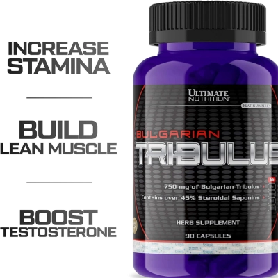 Bulgarian Tribulus, 750mg, 90 Cápsulas, Ultimate Nutrition