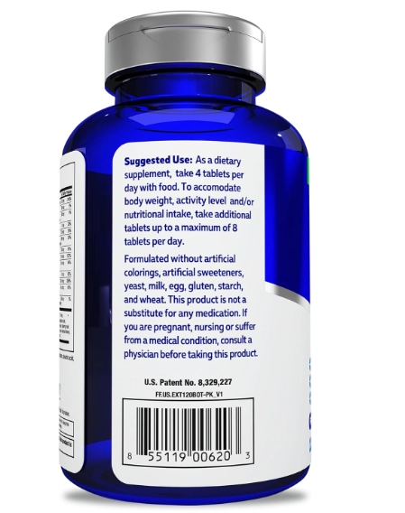 Focus Factor Adults, Força Extra com DMAE, vitamina D, DHA,120 Comprimidos