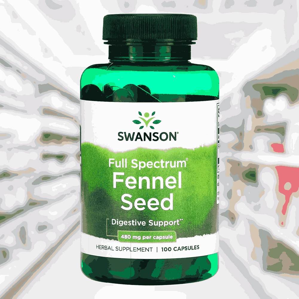 Semente de Funcho 480mg, 100 Cápsulas - Swanson 
