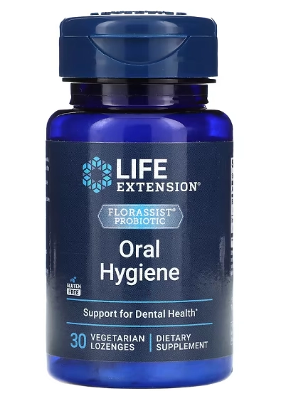 FLORASSIST Probiótico, Higiene Oral, 30 Pastilhas, Life Extension