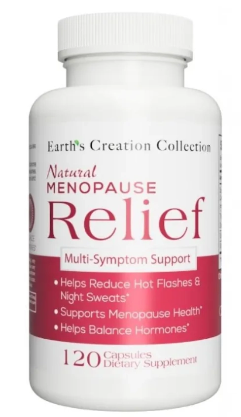 Menopause Relief, Alívio da Menopausa, 120 Cápsulas, Earth's Creation
