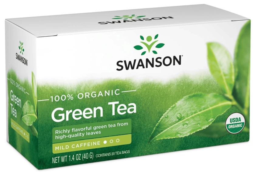 Chá Orgânico 100% Natural Sabores, 20 Sachês, Swanson