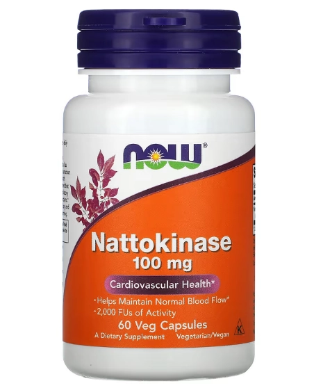Nattokinase 100mg, 60 Cápsulas, Now