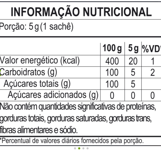Açúcar Demerara Orgânico, Caixa contém 200 Sachês de 5g, Native