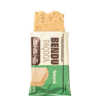 Paçoca, Display com 24 unidades da Paçoca com Whey, Sem Açúcar, Sabores, Bendu