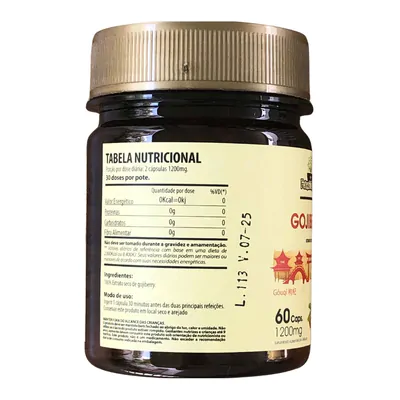 Goji Berry, 60 Cápsulas, Folhas e Raízes