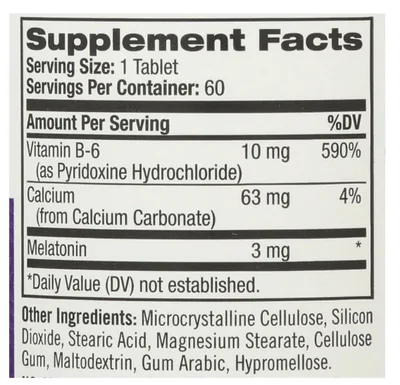 Melatonina 3mg, 60 Tablets, Natrol