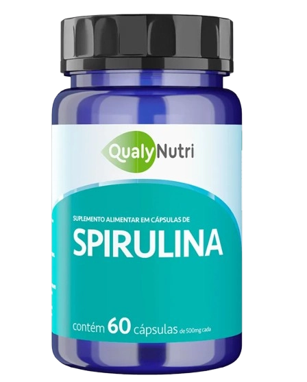 Spirulina, 60 Cápsulas, QualyNutri