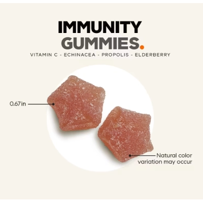 Immunity Gummies, Gomas para Imunidade, 60 Gomas  Sabor Framboesa, Codeage