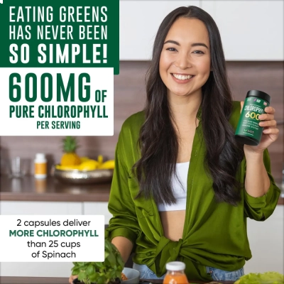 Chlorophyll, 600mg, 120 Cápsulas, Alpha Flow