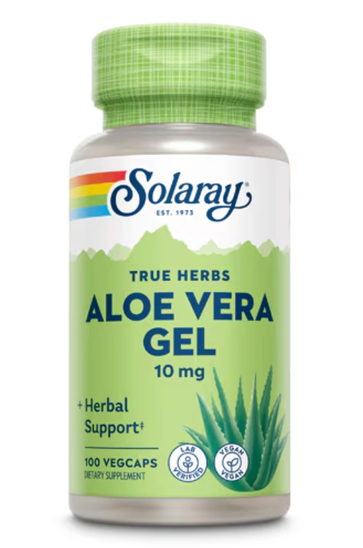 Aloe Vera 10mg, 100 Cápsulas, Solaray