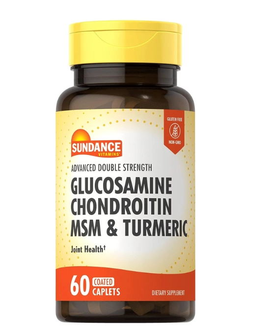Glucosamina Condroitina, com MSM e Cúrcuma, 60 Cápsulas, Sundance