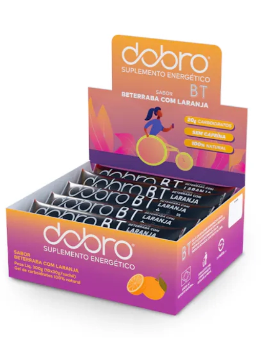 BT Gel, Sabor Laranja, 30g cada, Caixa com 10, Dobro