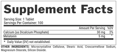 Melatonina 5mg, 100 Comprimidos, Nutrex