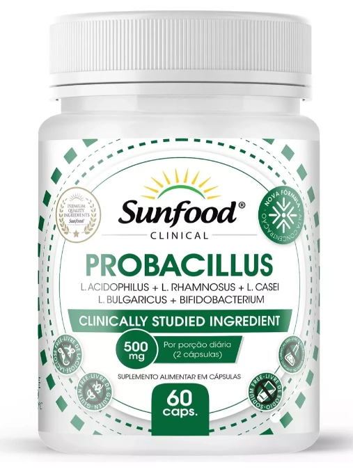 Probacillus, 500mg, 60 Cápsulas, Sunfood