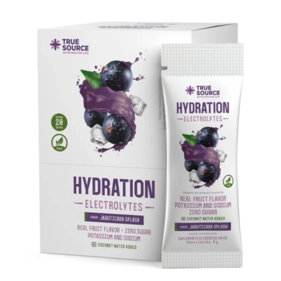 Hydration Electrolytes, 20 Sachês, Sabores, True Source