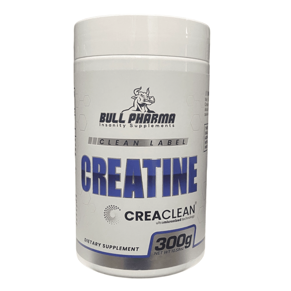 Creatina, 300g Sem Sabor, Bull Pharma