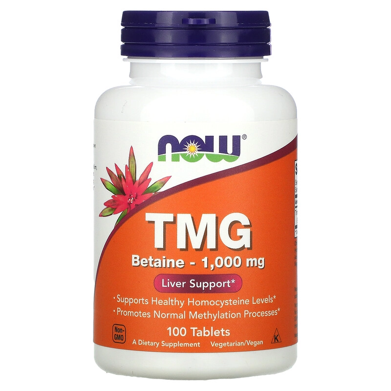 TMG 1000 mg, 100 Comprimidos, Now