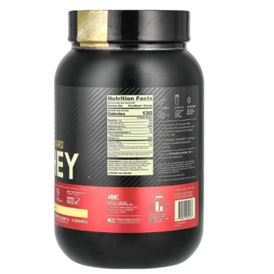 Whey 100% Gold Standard, Sabor Banana, 907g, Optimum Nutrition