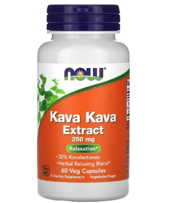 Extrato de Kava Kava, 250mg, 60 Cápsulas, Now