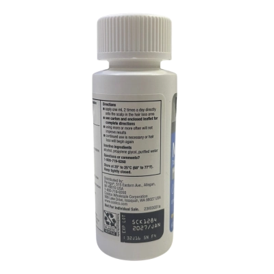 Minoxidil, Tratamento Capilar 3 Unidades + Dosador, (Barba e Cabelo), 60ml, Kirkland