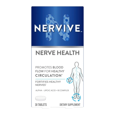 Nerve Health com Ácido Alfa Lipóico, 30 Comprimidos, Nervive Nerve Health com Ácido Alfa Lipóico, 30 Comprimidos, Nervive