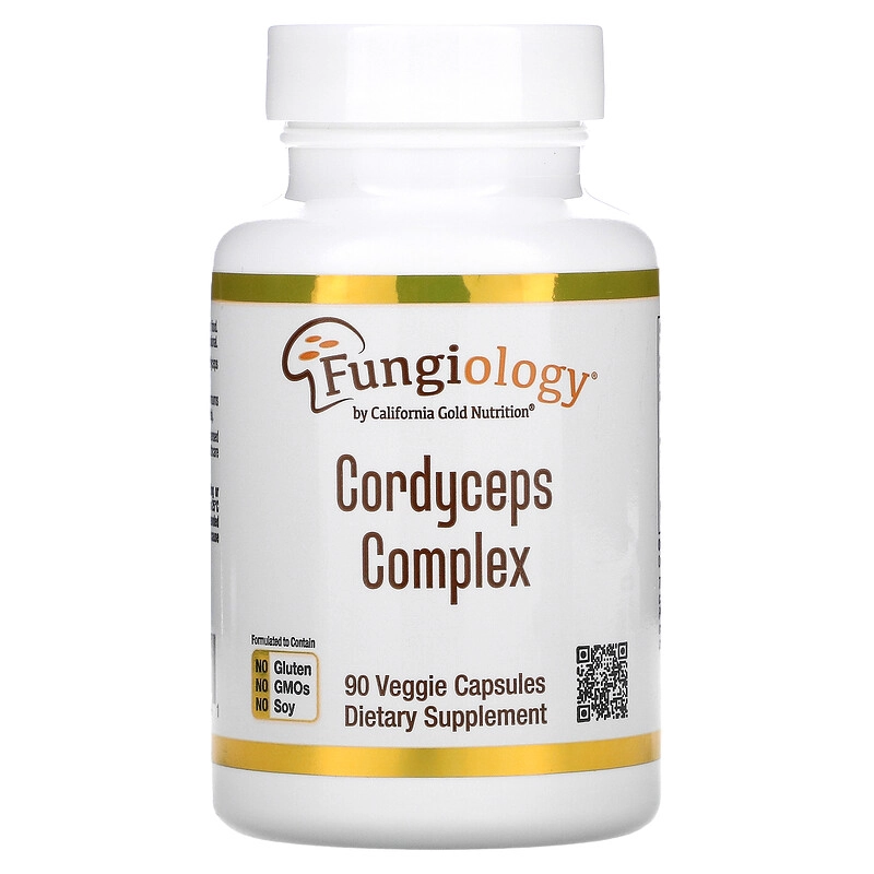 Complexo de Cordyceps, (Fungiology) 90 Cápsulas, California Gold Nutrition