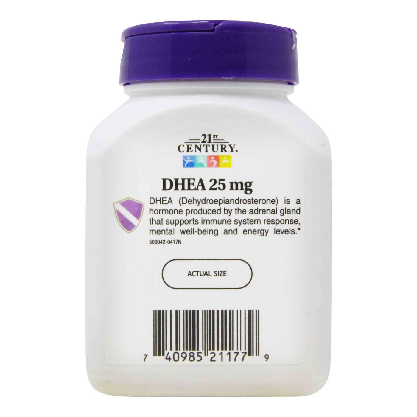 DHEA 25mg, 90 Cápsulas, 21st Century