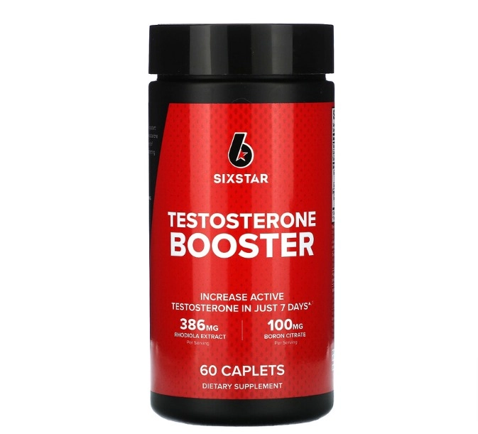 Ativador de Testosterona (Testosterone Booster) 60 Cápsulas, Six Star