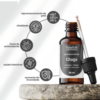 Extrato Líquido Cogumelo Chaga, 30ml - Microdose Life
