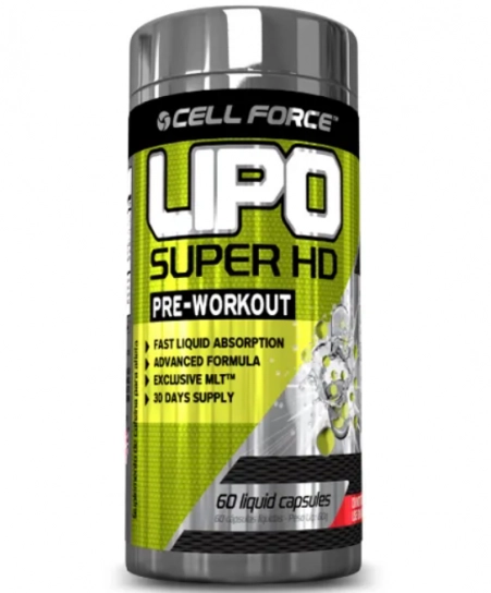 Termogênico Lipo Super HD, 60 cápsulas, Cell Force