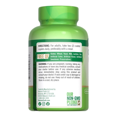 Citrato de Cálcio 630mg + Vitamina D3 500UI, 100 Comprimidos, Nature's Truth