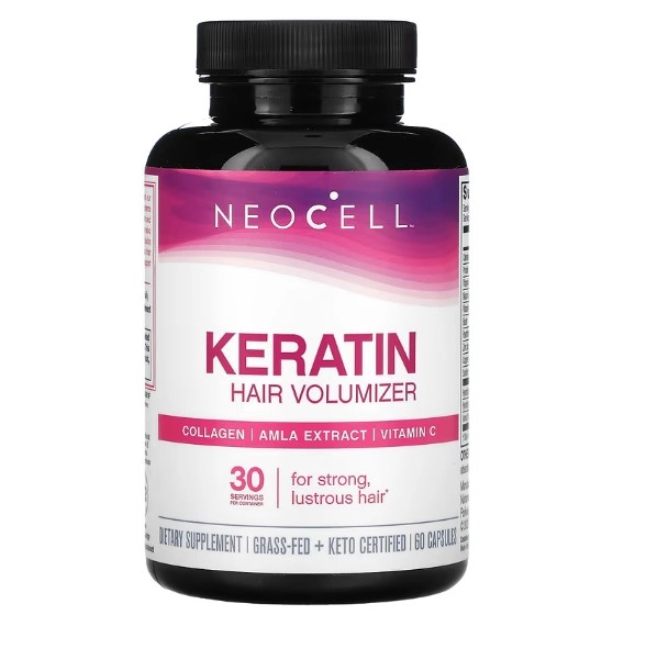 Volumizador de Cabelo com Queratina, 60 Cápsulas, Neocell
