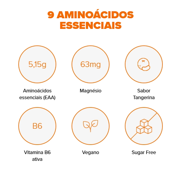 Aminolift, 375g Sabor Tangerina, Essential Nutrition
