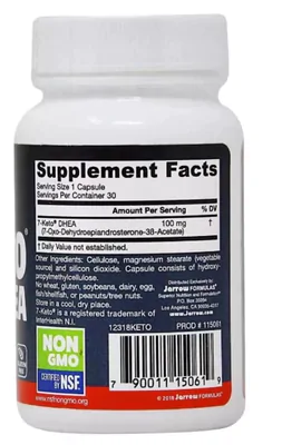 7-Keto DHEA 100mg ,90 Capsulas, Jarrow Formulas