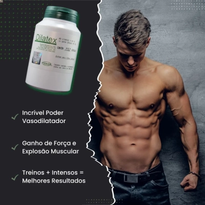 Pré-Treino Dilatex, 600mg, 120 Cápsulas, Power Supplements