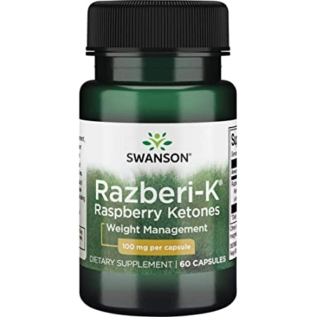 Framboesa Cetonas, Raspberry ketones 100mg, 60 capsulas. Swanson