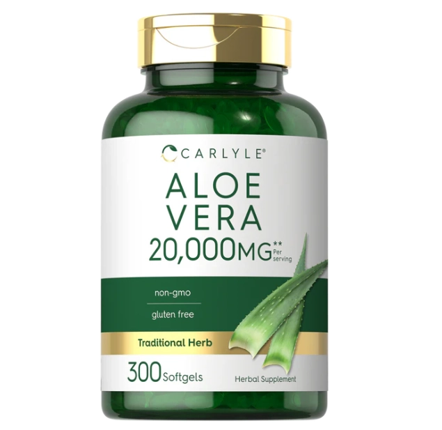 Aloe Vera 20.000mg, 300 Cápsulas, Carlyle