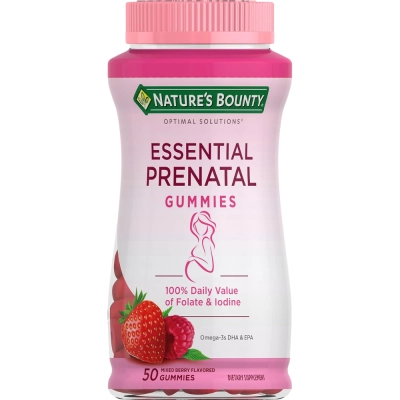 Vitaminas Pré-Natal em Gomas com DHA, 50 Gomas, Natures Bounty