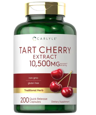 Extrato de Cereja Tart Cherry, 10.500mg, 200 Cápsulas, Carlyle