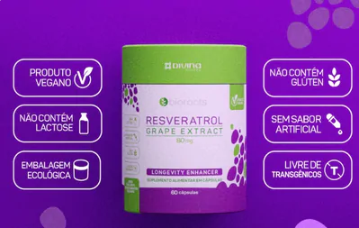 Trans Resveratrol, Grape Extract, 80mg, 60 Cápsulas, Bioroots