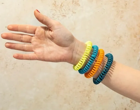 Pulseiras Repelentes de Mosquitos, Com Capim-limão e Citronela, Para Peles Sensíveis, 1 Unidade, Cliganic 