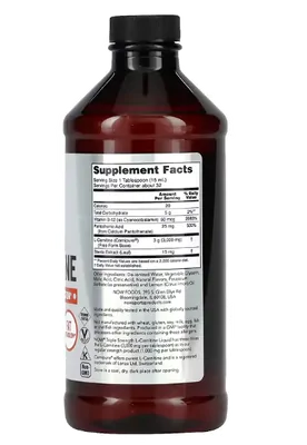 L-Carnitina Líquida Triple Strength, 3000mg, 473ml Sabor Cítrico, Now