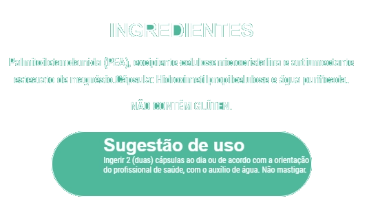 Pea Pure 600mg. Palmitoiletanolamida, 60 Cápsulas, Endogen