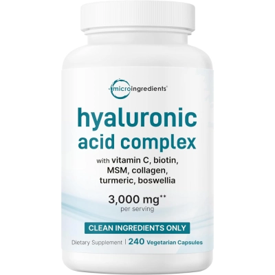 Ácido Hialurônico Complexo + Colágeno e MSM, 3000 mg, 240 Cápsulas, Micro Ingredientes