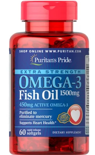 Ômega 3, 1500mg, Extra Força, 60 Cápsulas, Puritans Pride
