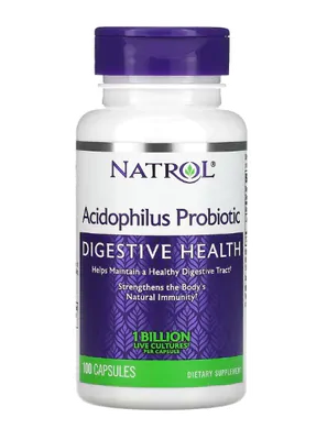 Probiótico Acidophilus, 1 Bilhão, 100 Cápsulas, Natrol