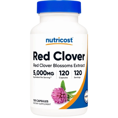 Red Clover Blossoms Extract, 5,000mg, 120 Cápsulas, Nutricost