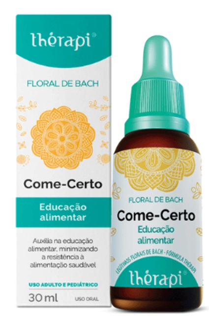 Floral de Bach, Come Certo, Auxilio na Educação Alimentar, 30ml, Therapi