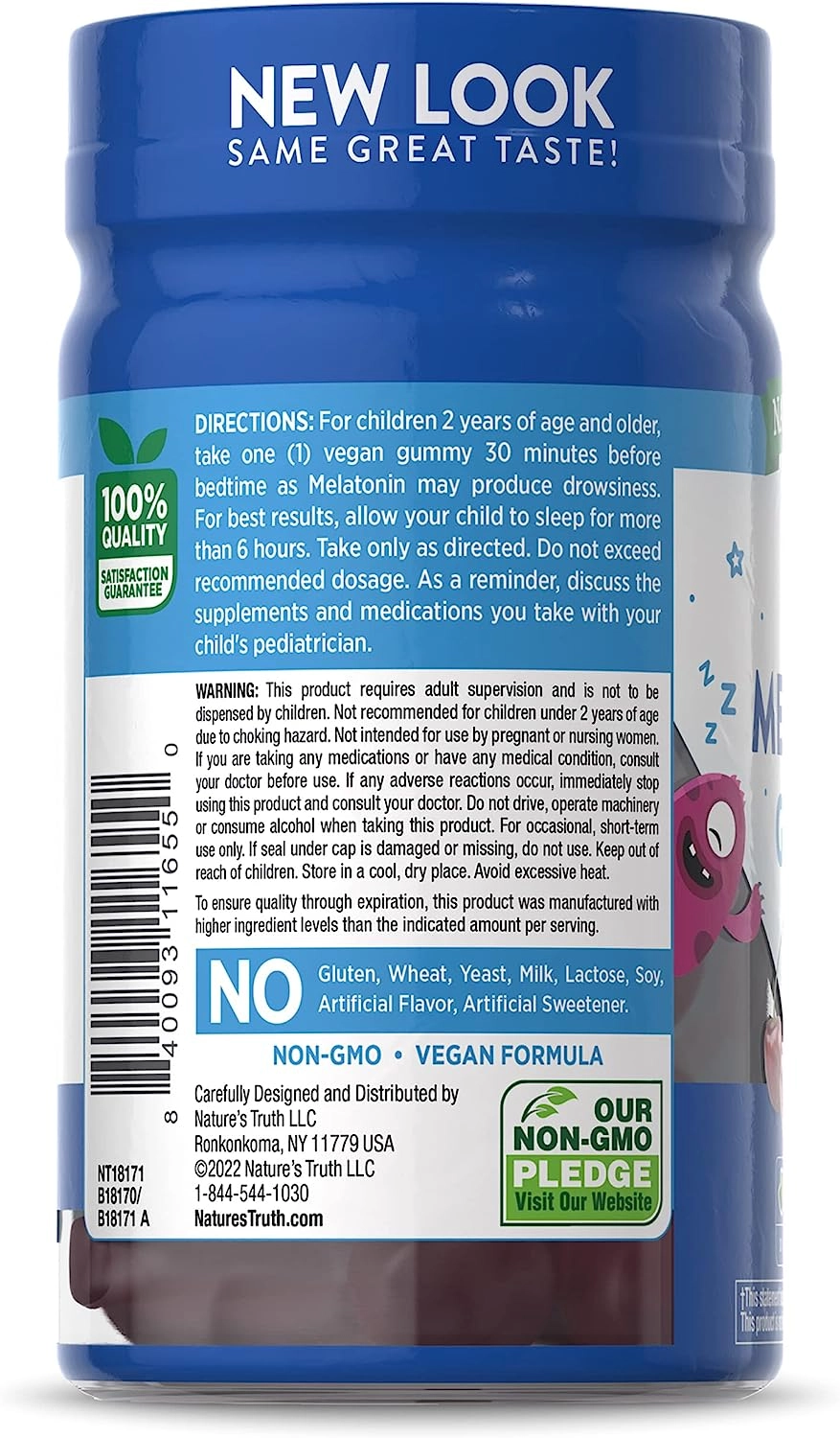 Melatonina Kids 1mg, 40 Gomas, Nature's Truth